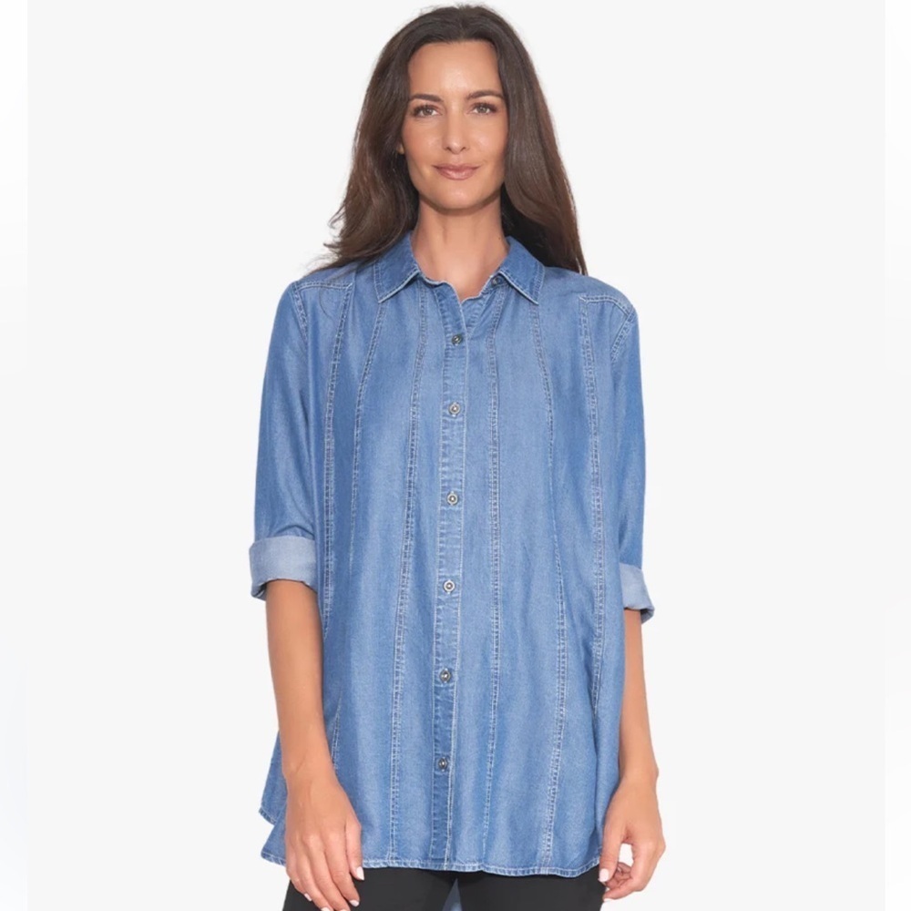 Stella Carakasi Tencel Between the Lines Tunic | Size XXL